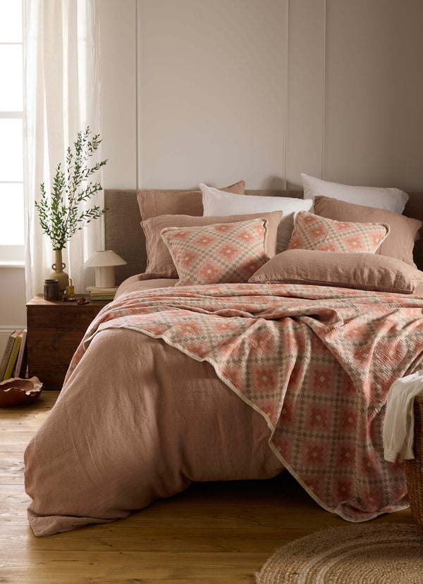 White 100% Linen Housewife Pillowcase