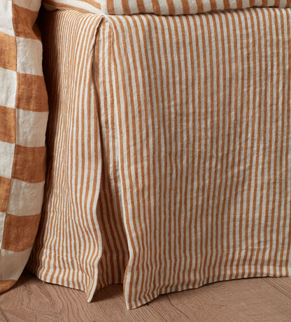 Amber Cora Stripe Linen Valance