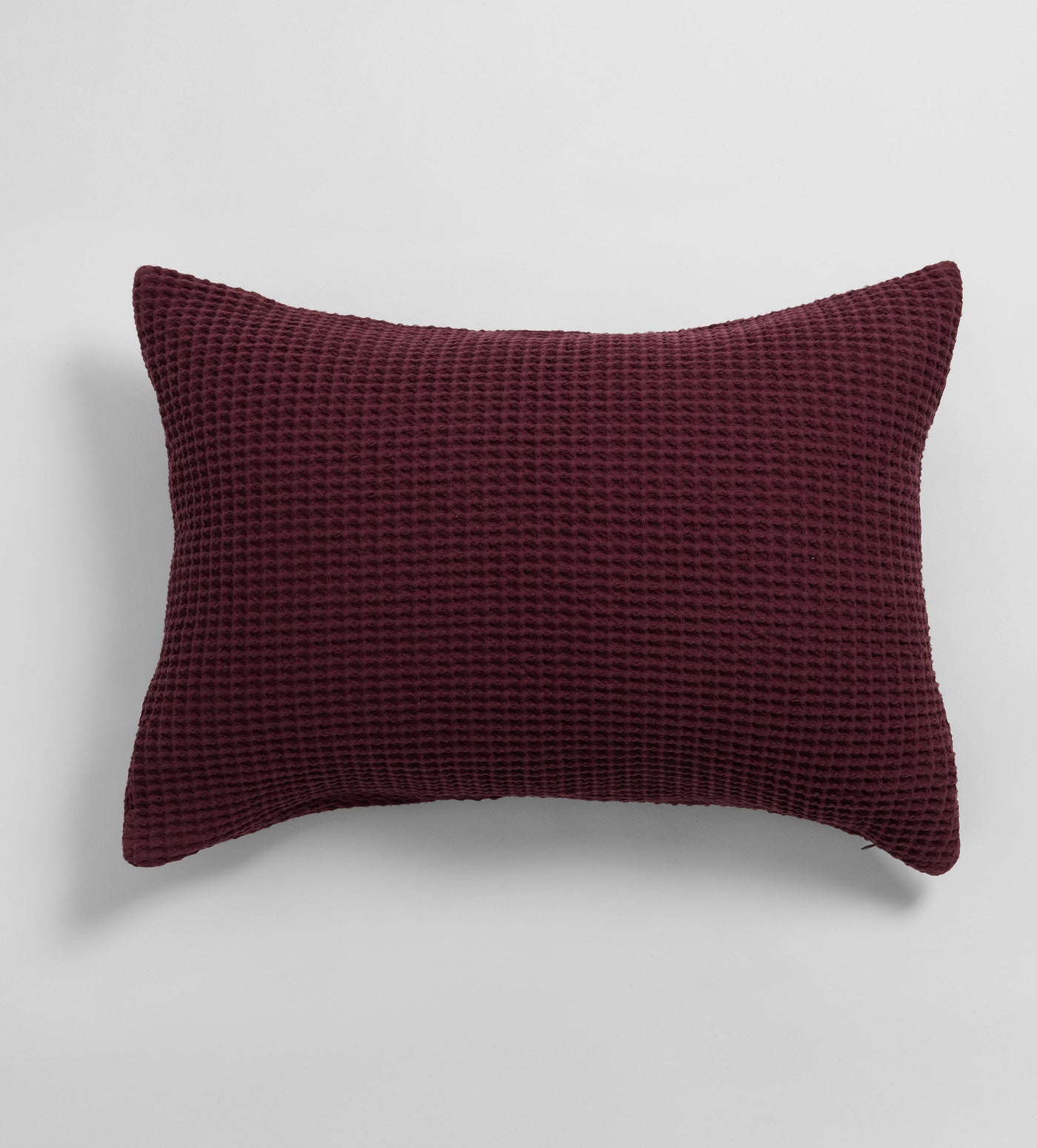 Beetroot Big Waffle 100% Cotton Cushion Cover