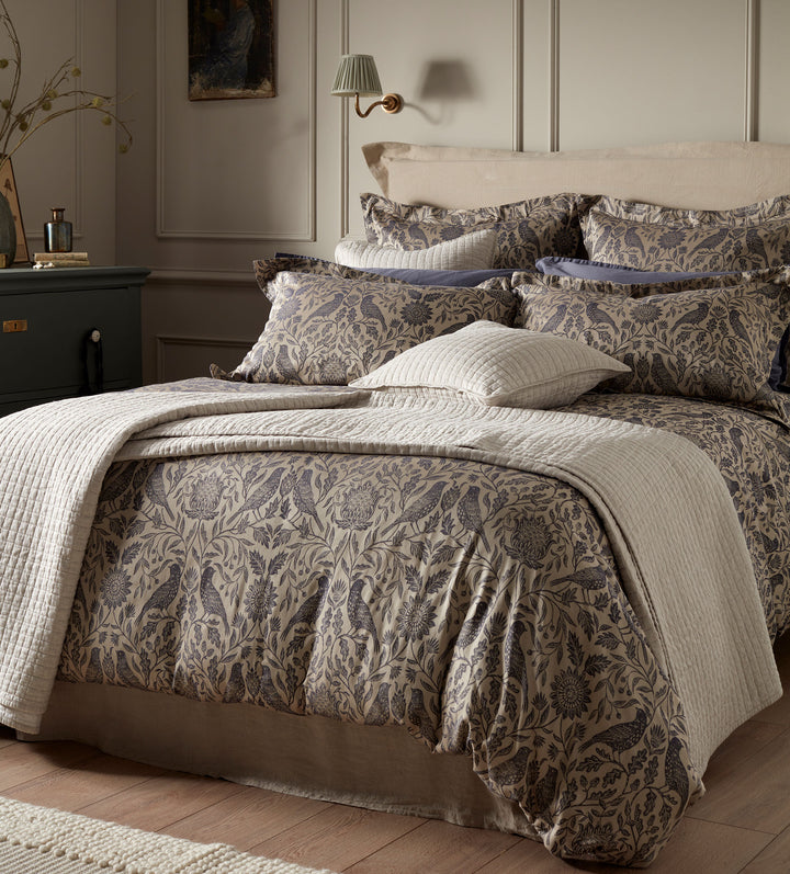 Birdie Jacquard 100% Cotton Duvet Cover Secret Linen Store