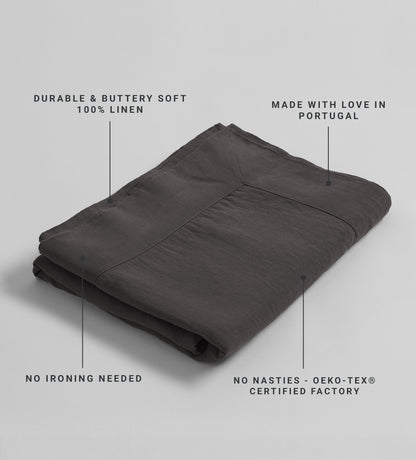 Soot 100% Linen Tablecloth