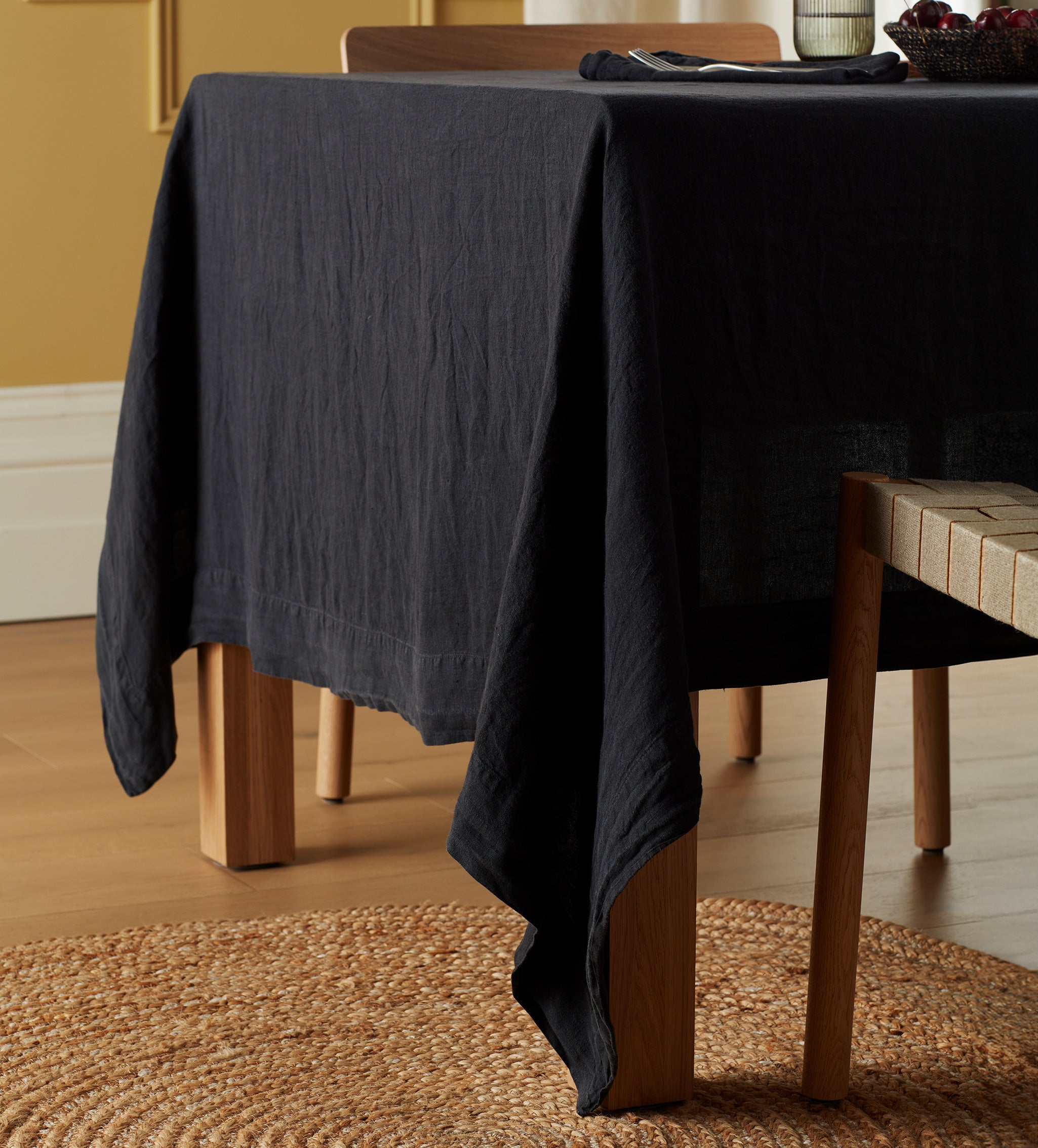 Soot 100% Linen Tablecloth