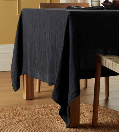 Soot 100% Linen Tablecloth