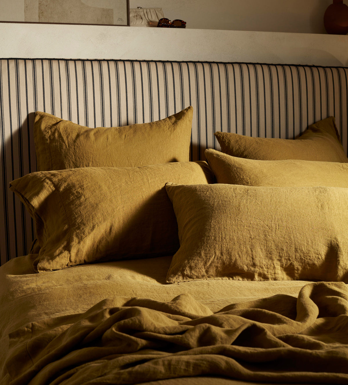 Bronze 100% Linen Bed Linen