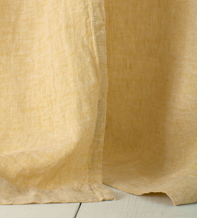 Buttercup 100% Linen Loop Top Curtain (Single)