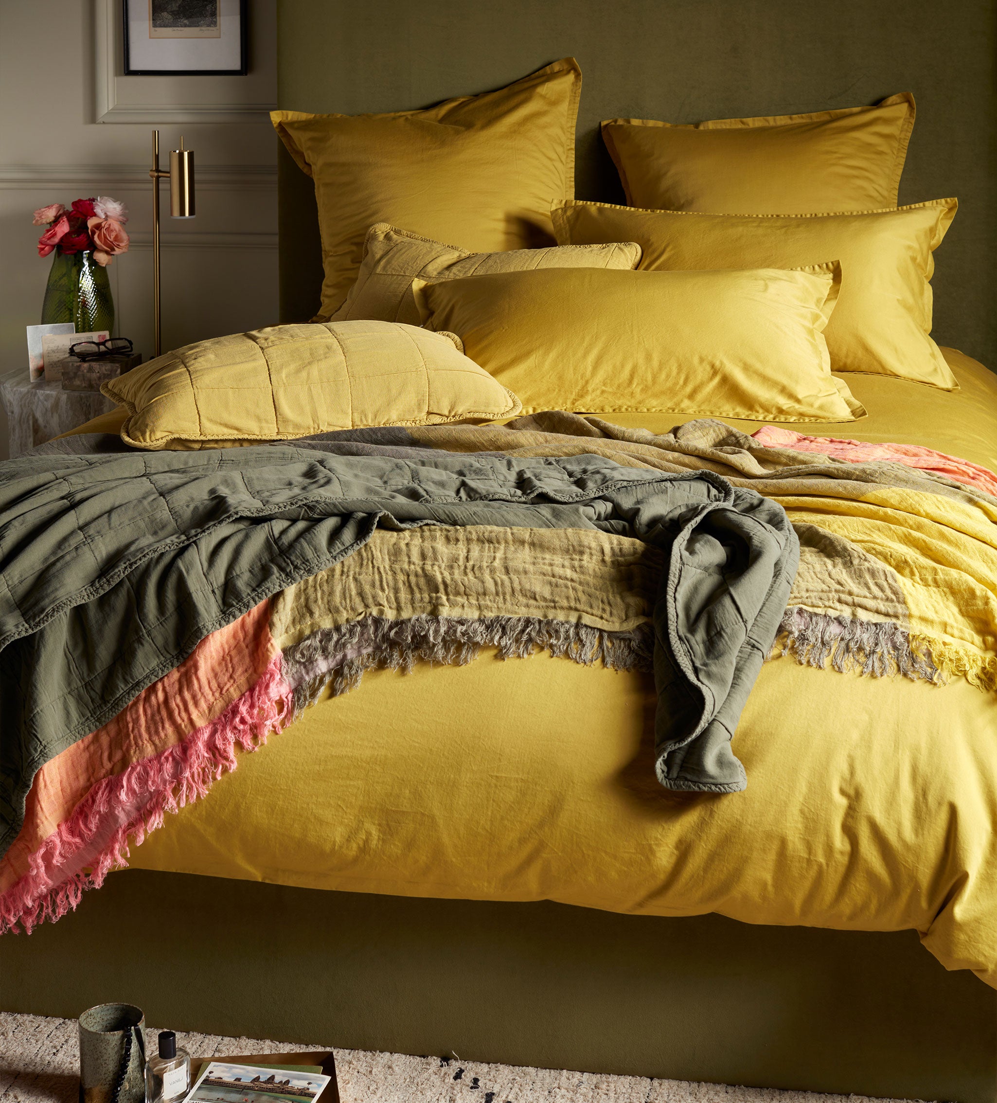 Nora Cotton Linen Throw