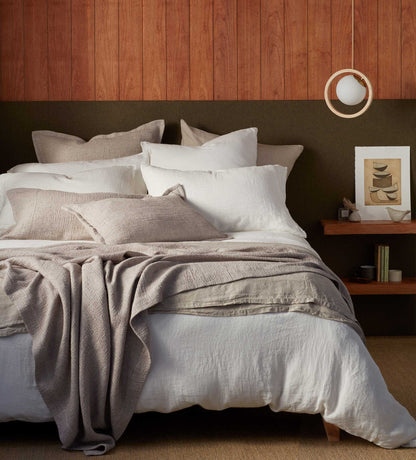 Cream 100% Linen Oxford Pillowcase