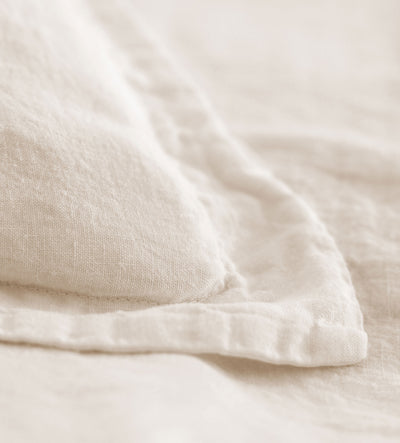 Cream 100% Linen Oxford Pillowcase