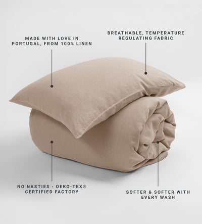 Café au Lay 100% Linen Housewife Pillowcase