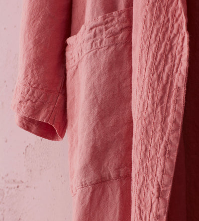 Canyon Pink Layla 100% Linen Robe