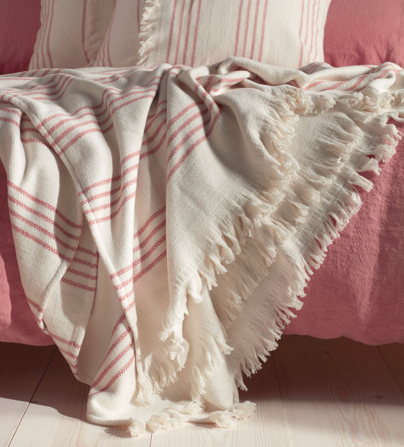 Canyon Pink Sonny Cotton Blanket