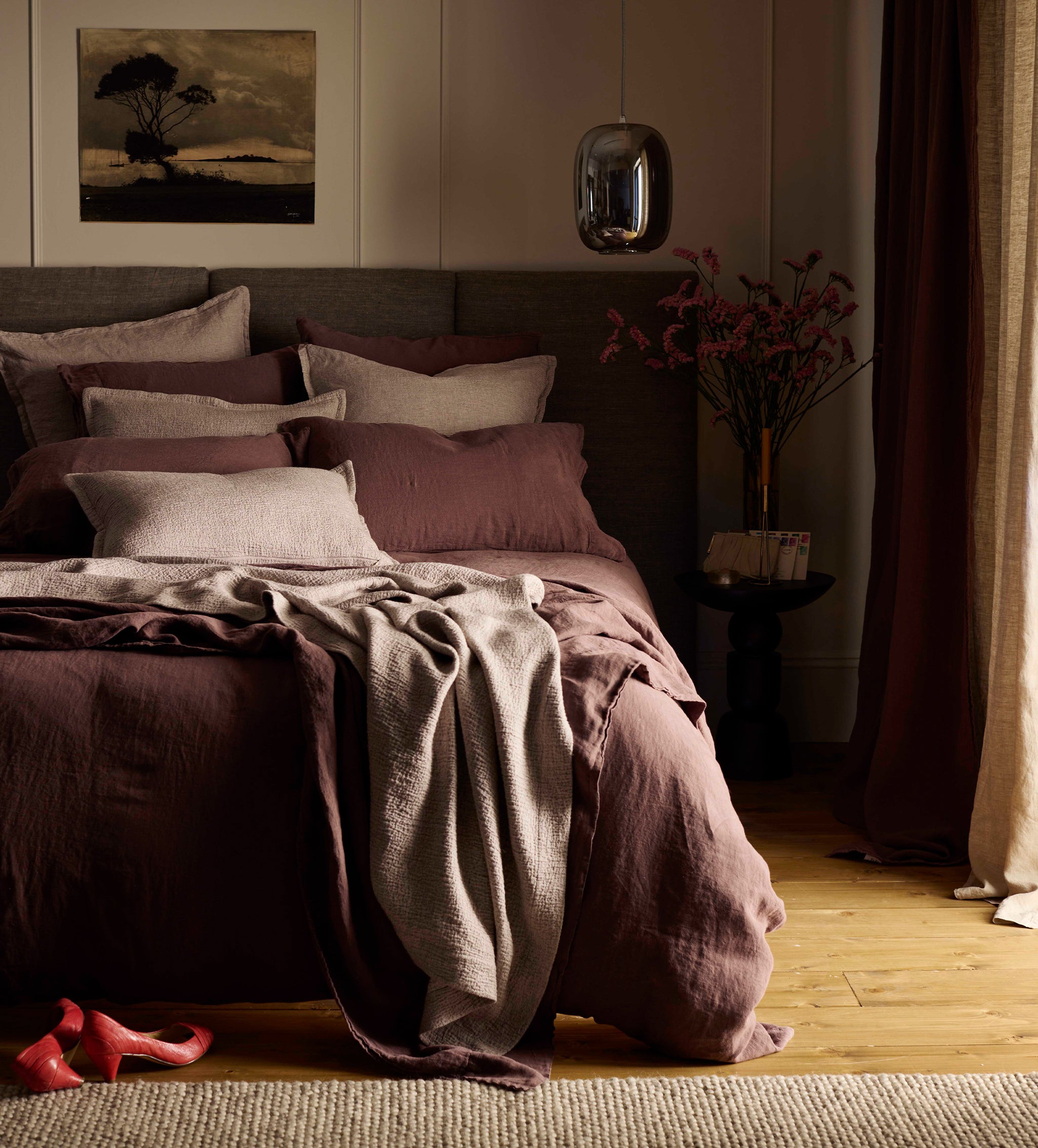 Cocoa 100% Linen Bed Linen