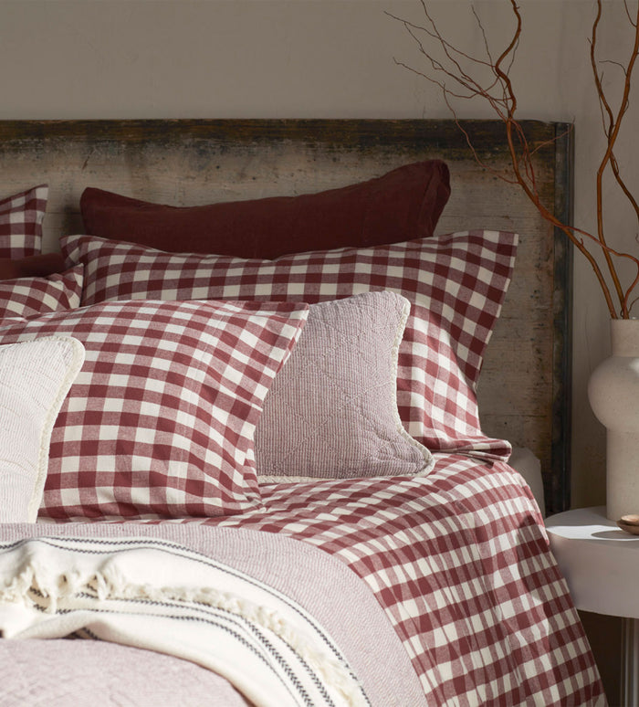Conker Gilbert Gingham Brushed Cotton Bed Linen Set – Secret Linen Store