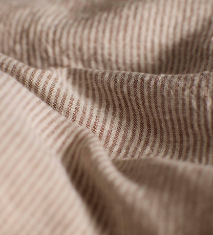 Conker Sid Stripe 100% Linen Bed Linen