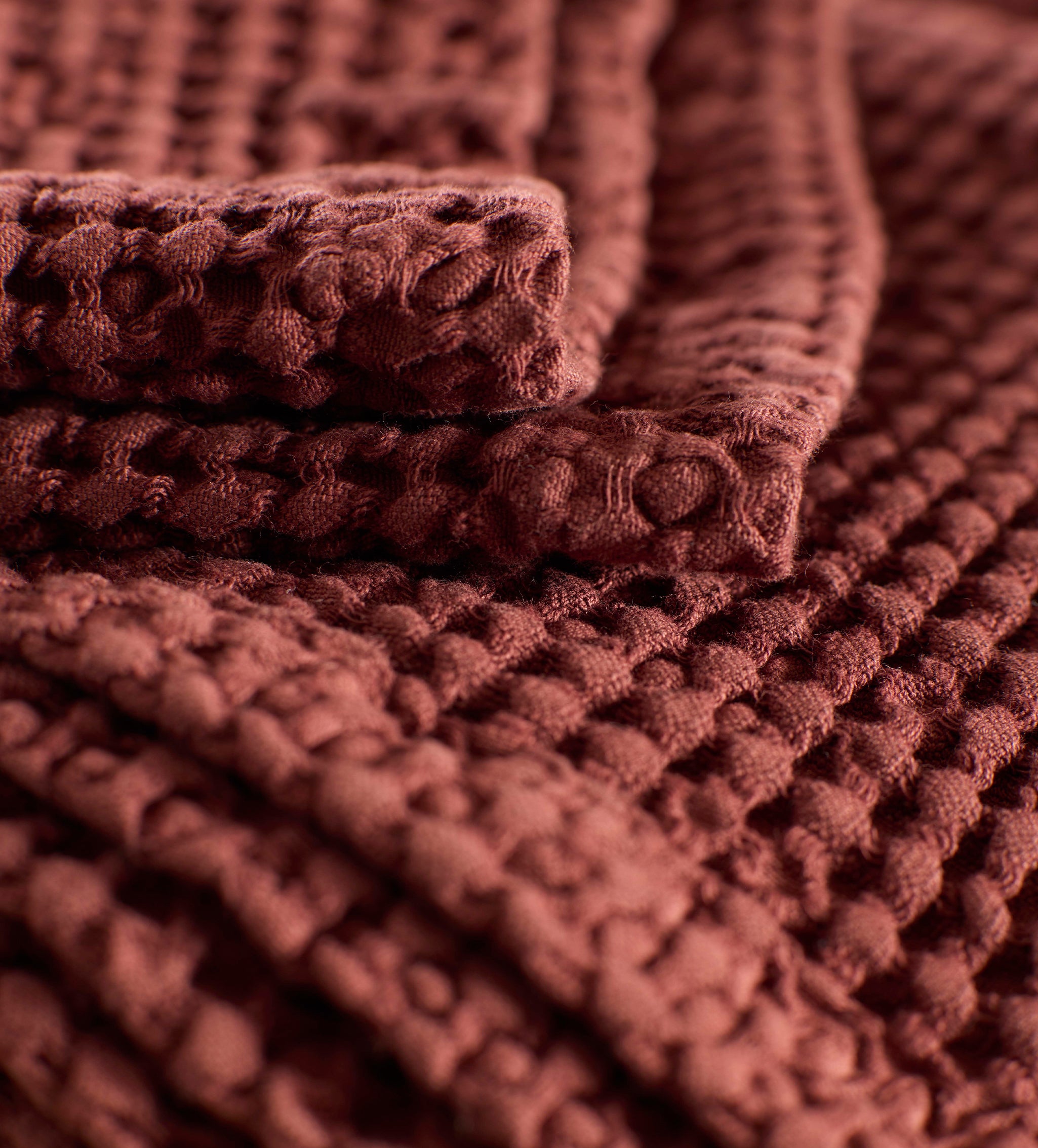 Conker Waffle 100% Organic Cotton Towels