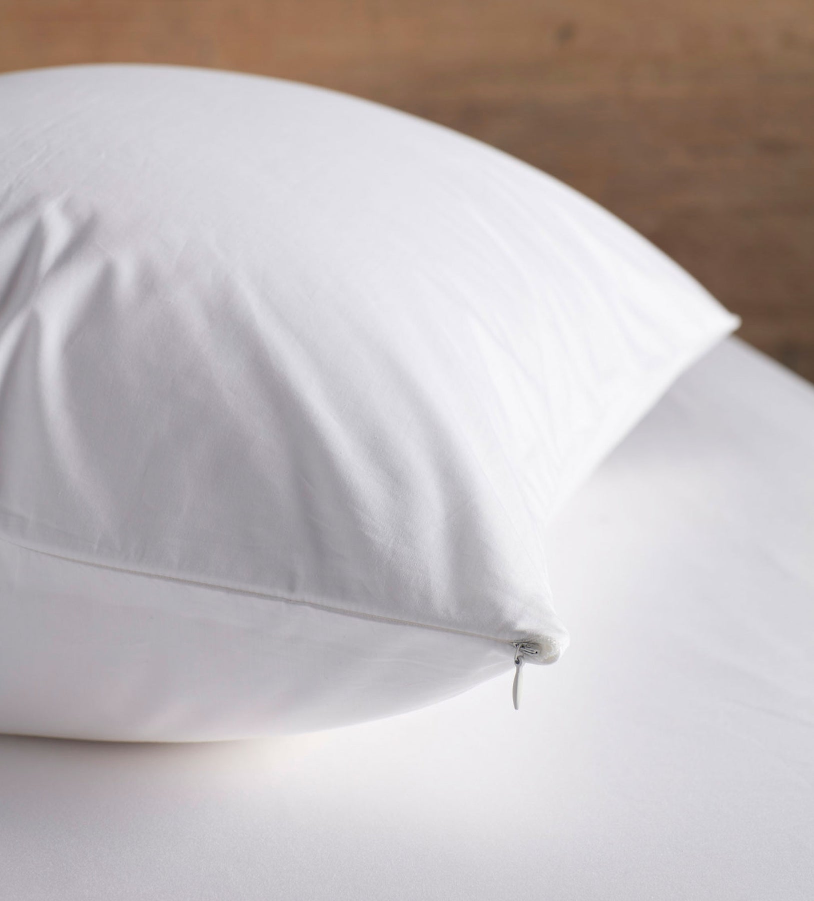 White 100 Cotton Pillow Protector Secret Linen Store