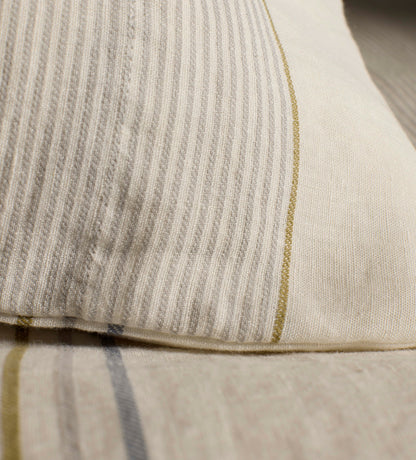 Cream Sophie Stripe 100% Linen Bed Linen