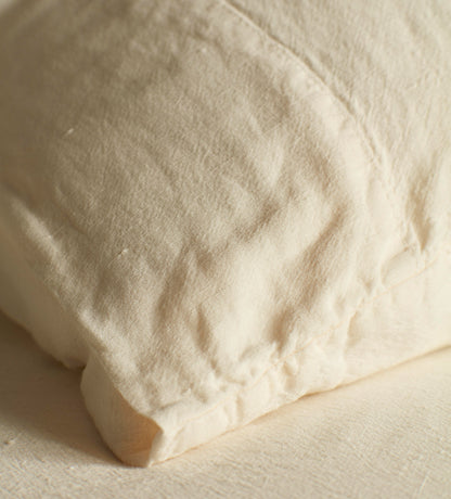 Clotted Cream Super Hero Linen Blend Bed Linen
