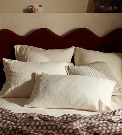Clotted Cream Super Hero Linen Blend Bed Linen
