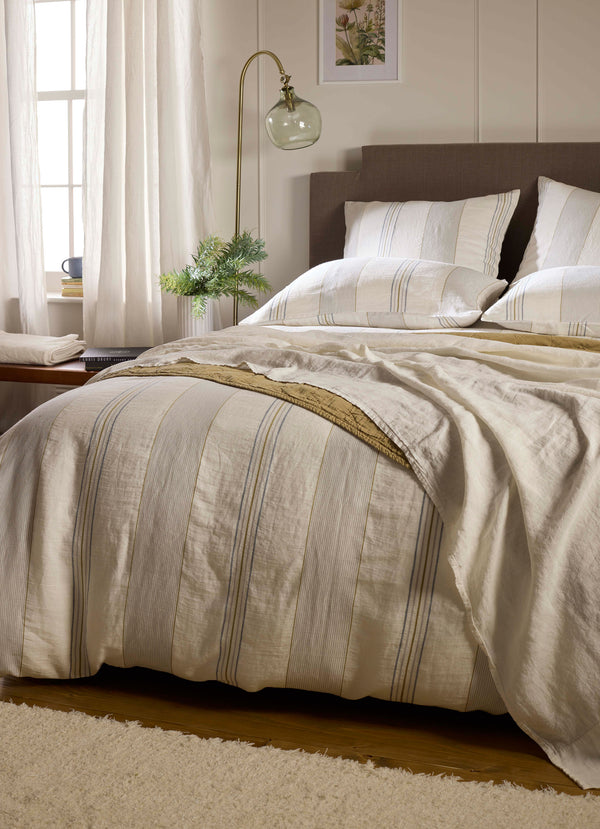 White 100% Linen Housewife Pillowcase