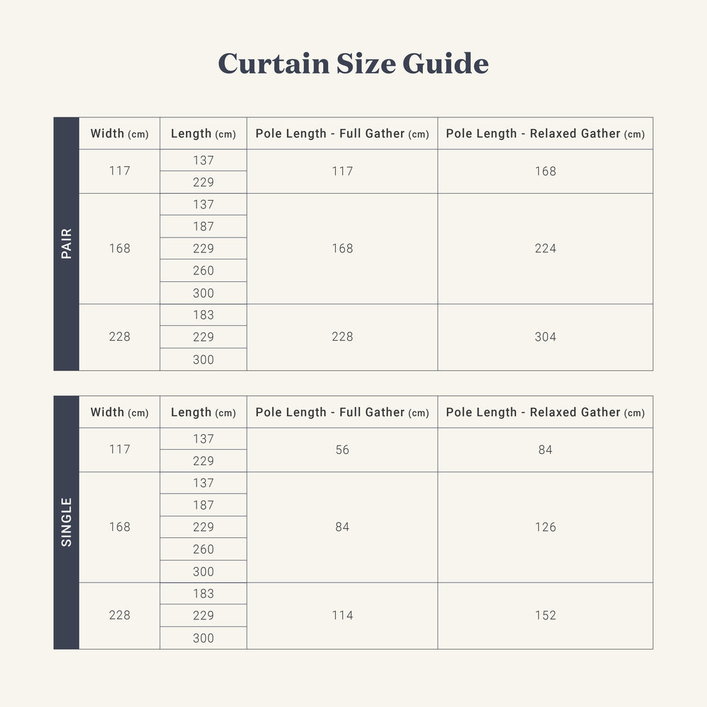 Curtain Measuring Guide | Secret Linen Store
