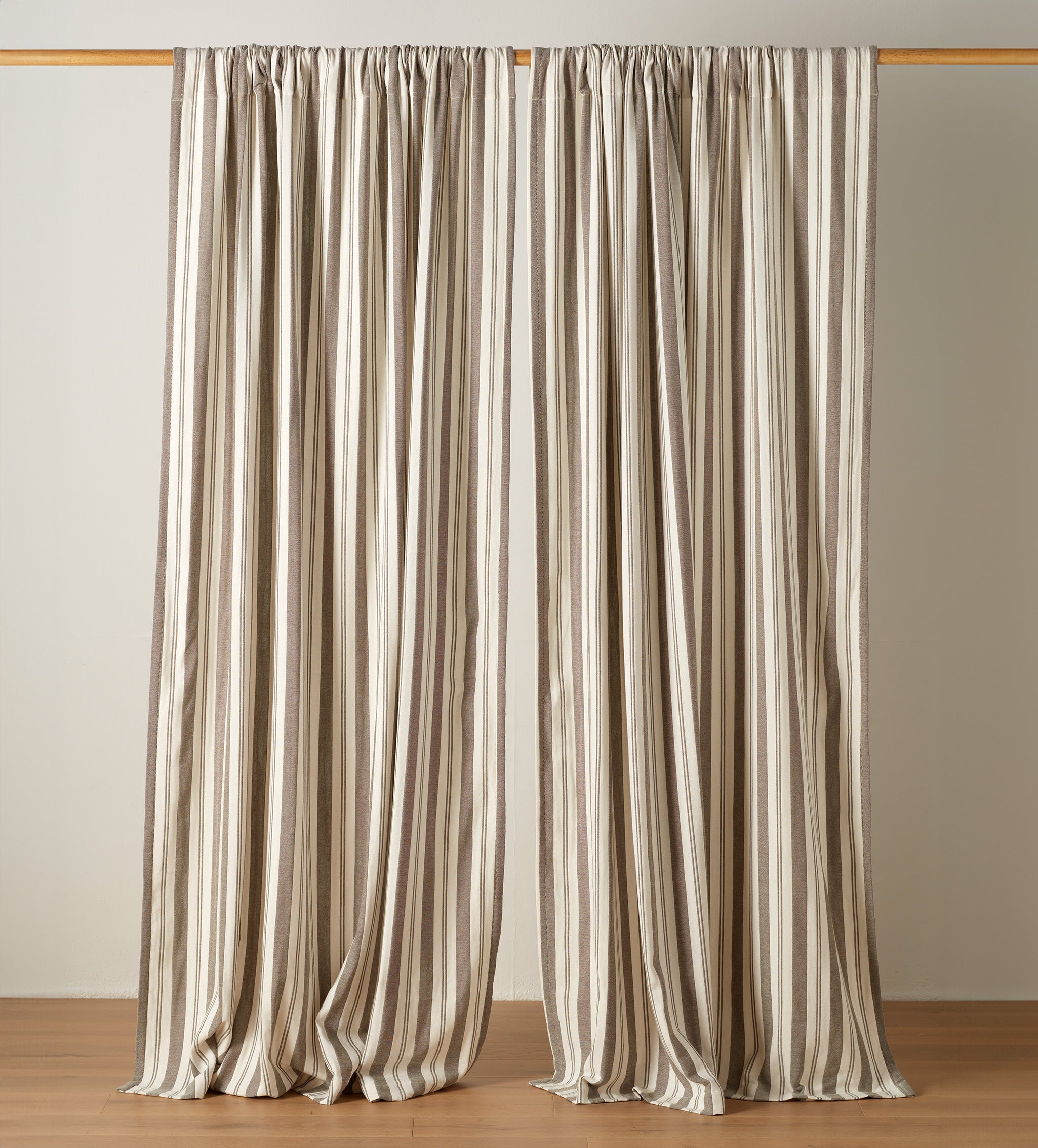 Dark Olive Isaac 100% Cotton Loop Top Curtain (Single)