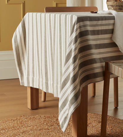 Dark Olive Isaac 100% Cotton Tablecloth