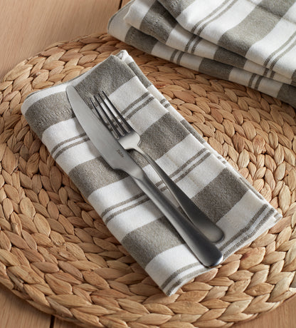 Dark Olive Isaac 100% Cotton Napkins - Set of 4