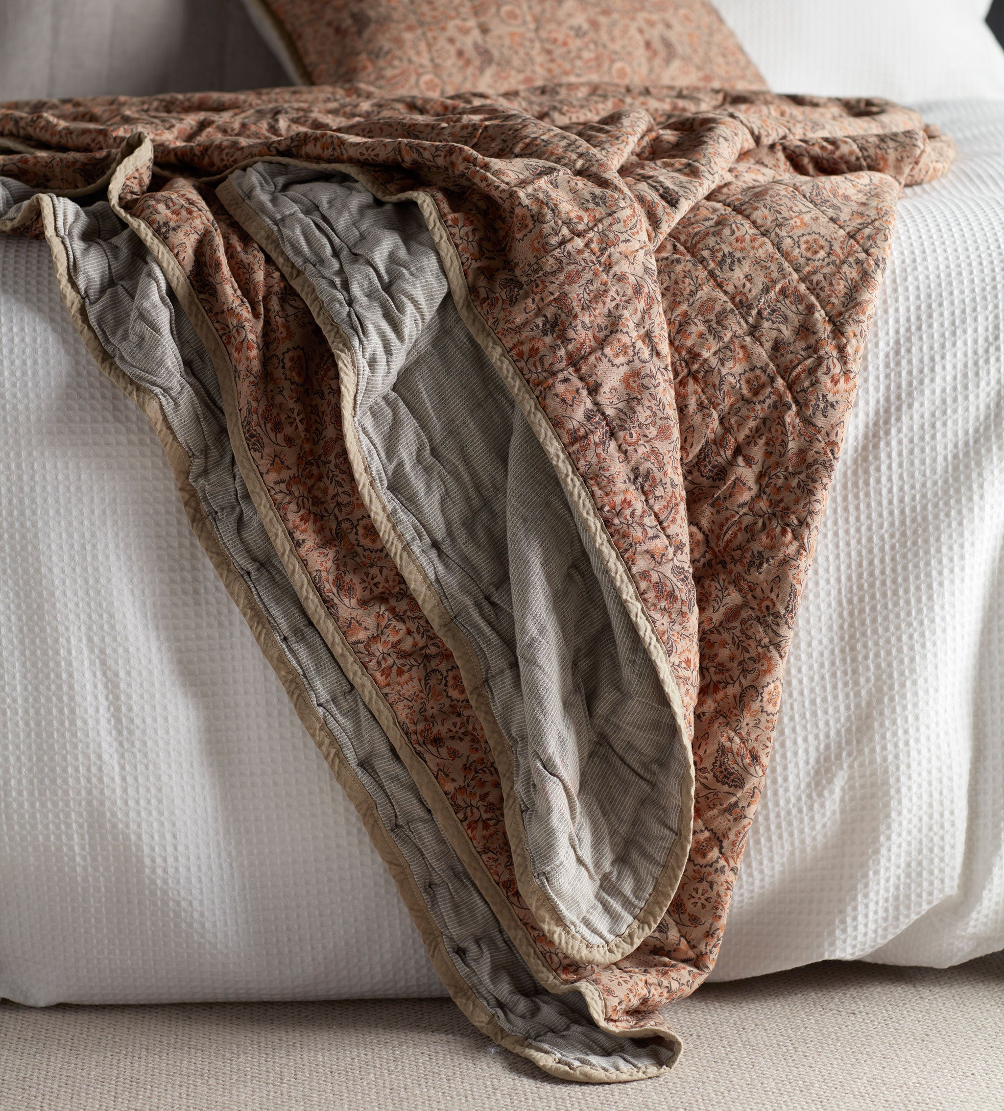 Ellie 100 Cotton Quilted Throw Secret Linen Store
