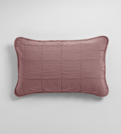 Vintage Rose Finn 100% Cotton Quilted Cushion Cover