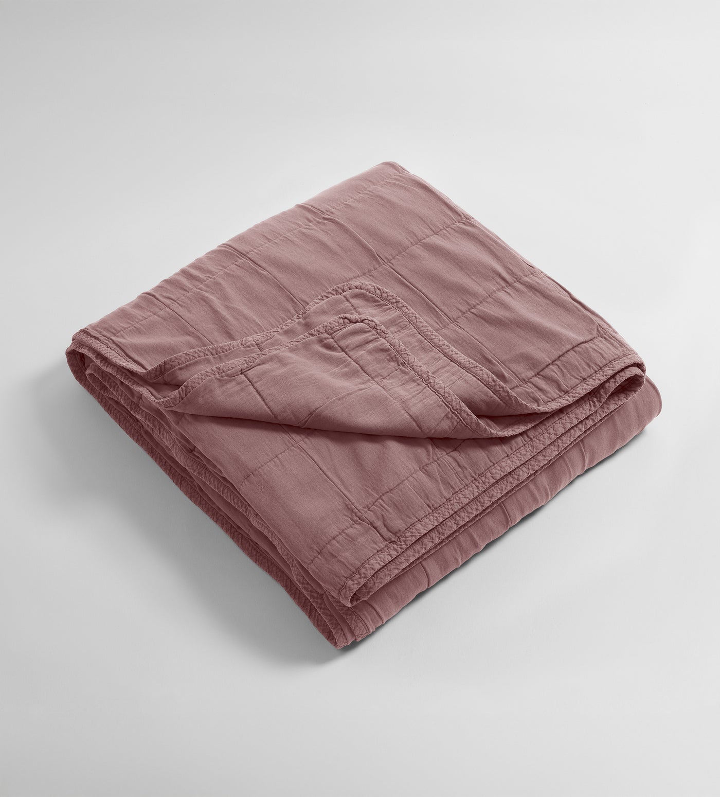 Vintage Rose Finn 100% Cotton Quilted Throw