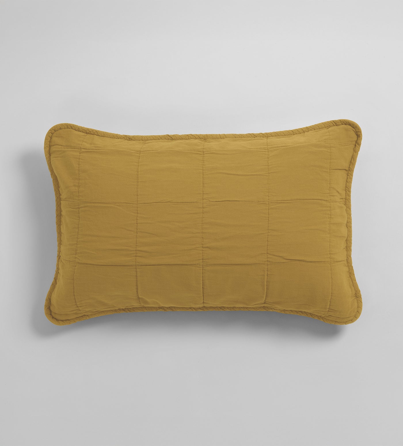 Chartreuse Finn 100% Cotton Quilted Cushion Cover