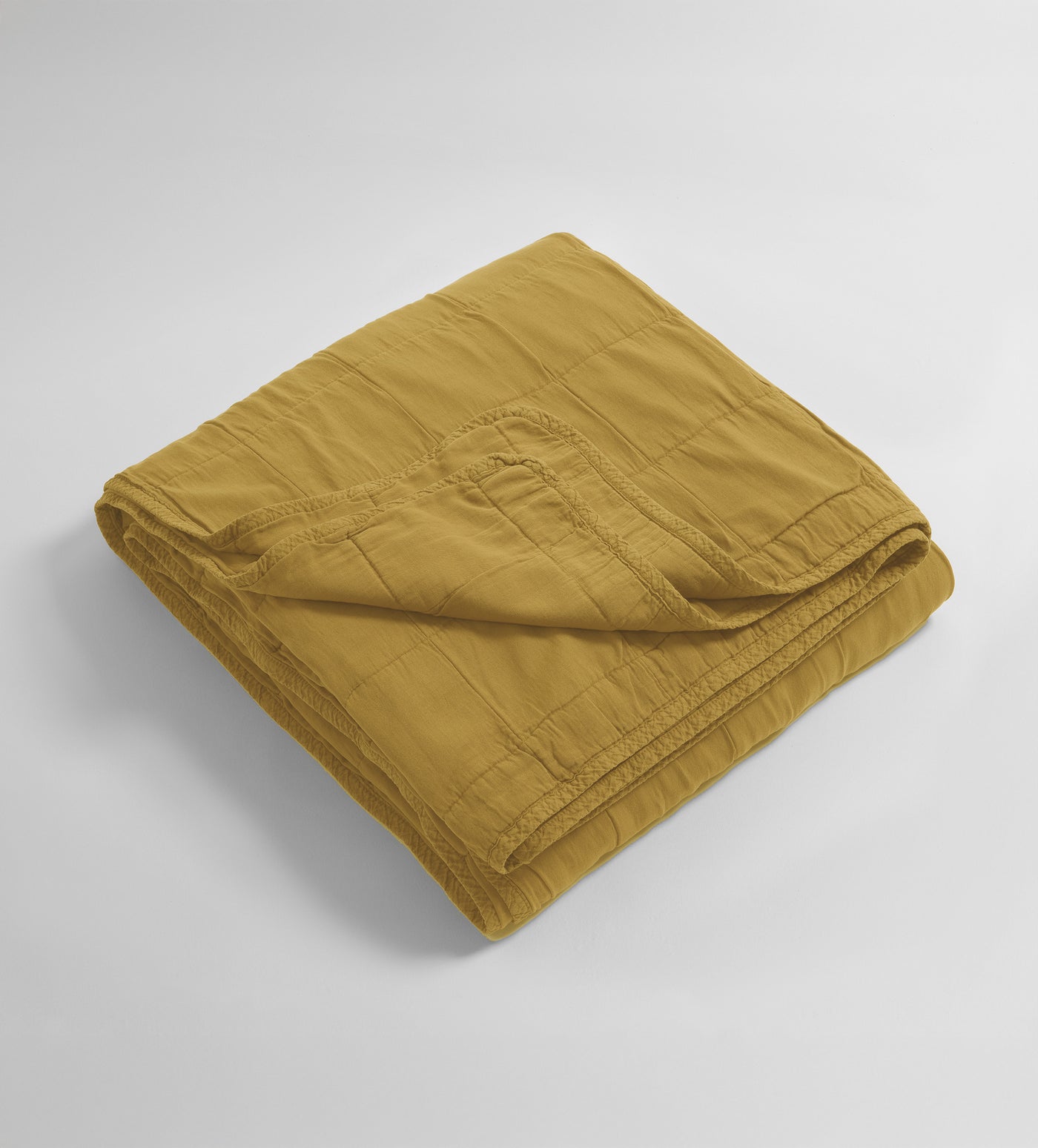 Chartreuse Finn 100% Cotton Quilted Throw