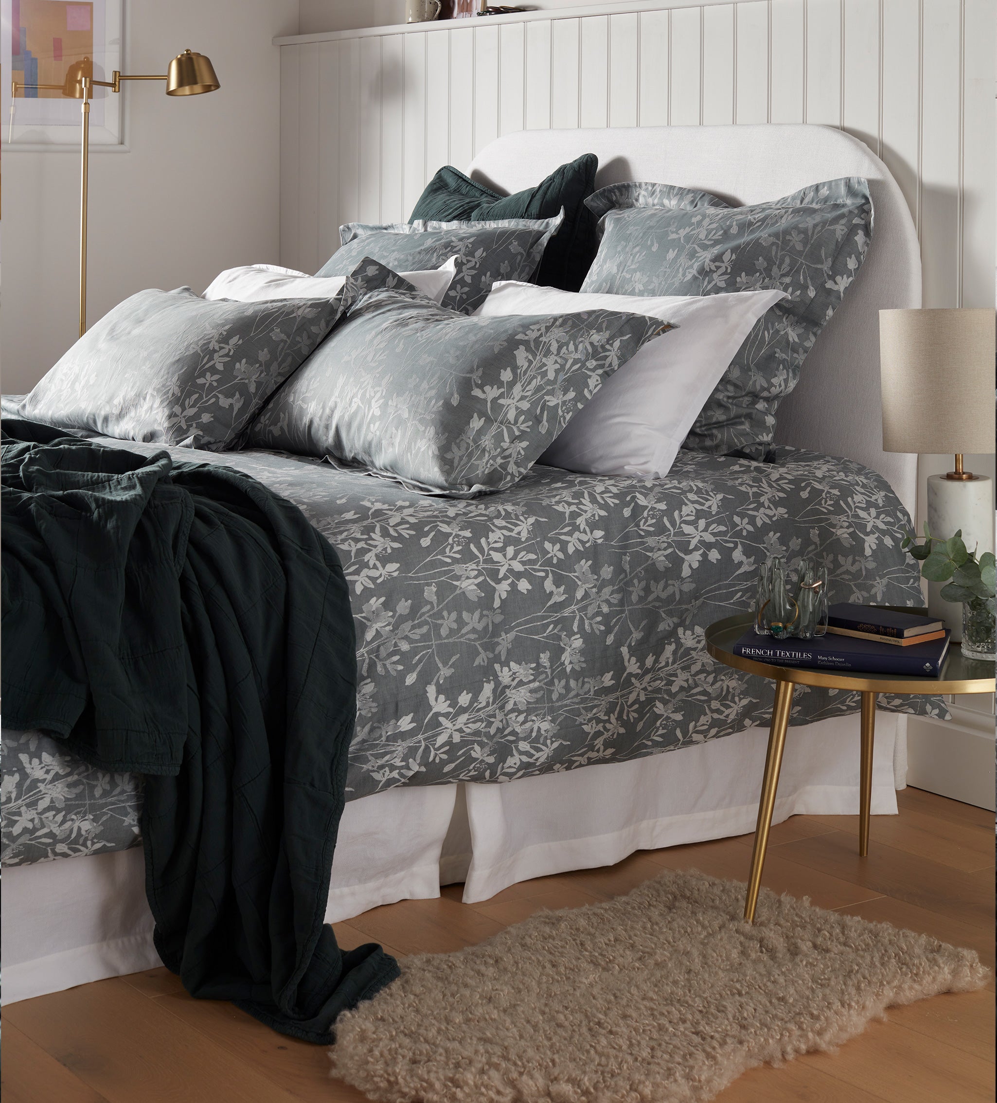 Florence Floral Jacquard 100% Cotton Bed Linen