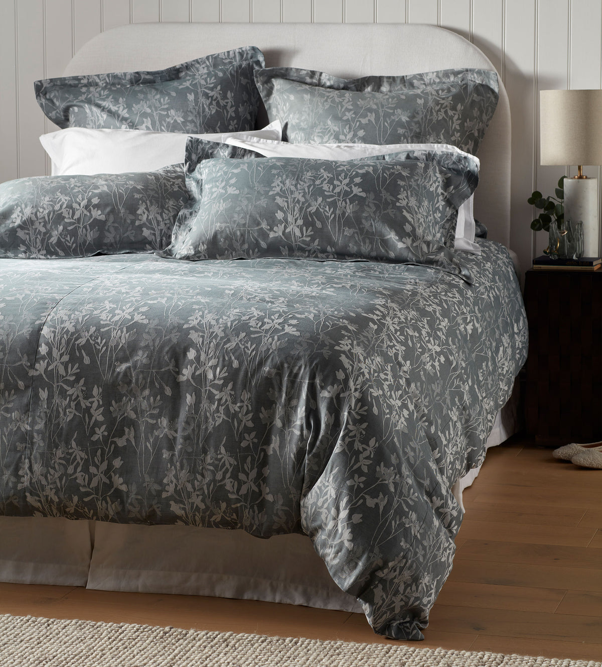 Florence Floral Jacquard 100% Cotton Duvet Cover