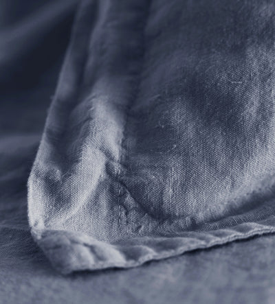 French Blue 100% Linen Oxford Pillowcase