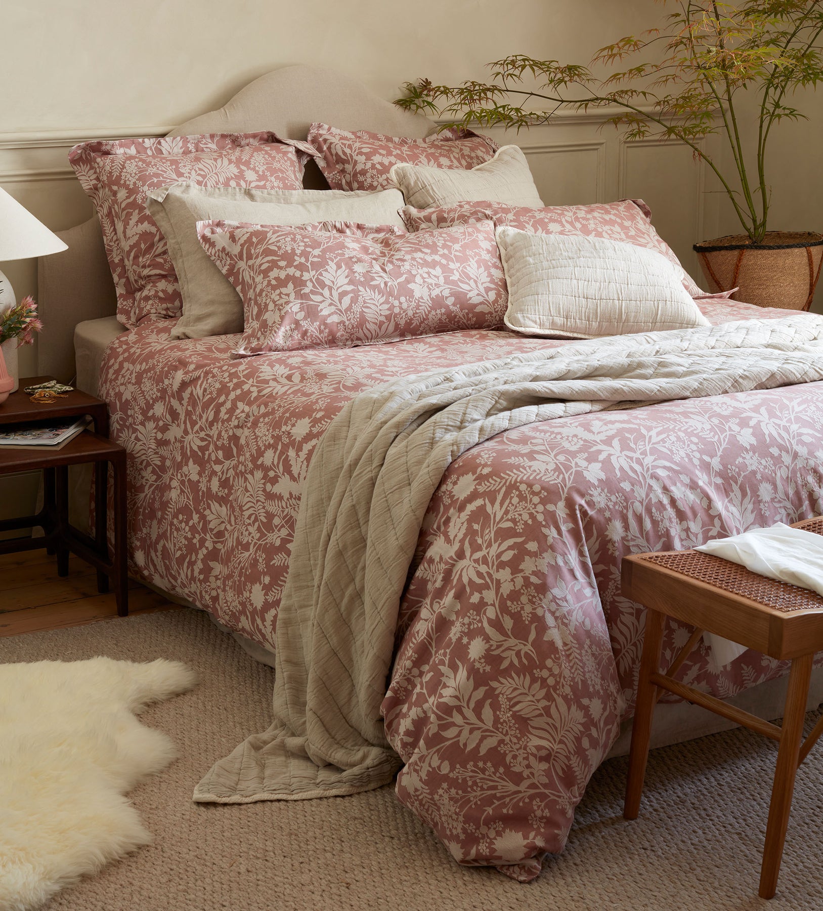 Fern Jacquard 100% Cotton Bed Linen – Secret Linen Store