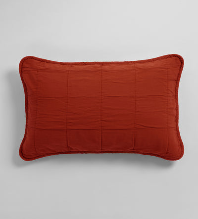Paprika Finn 100% Cotton Quilted Cushion Cover