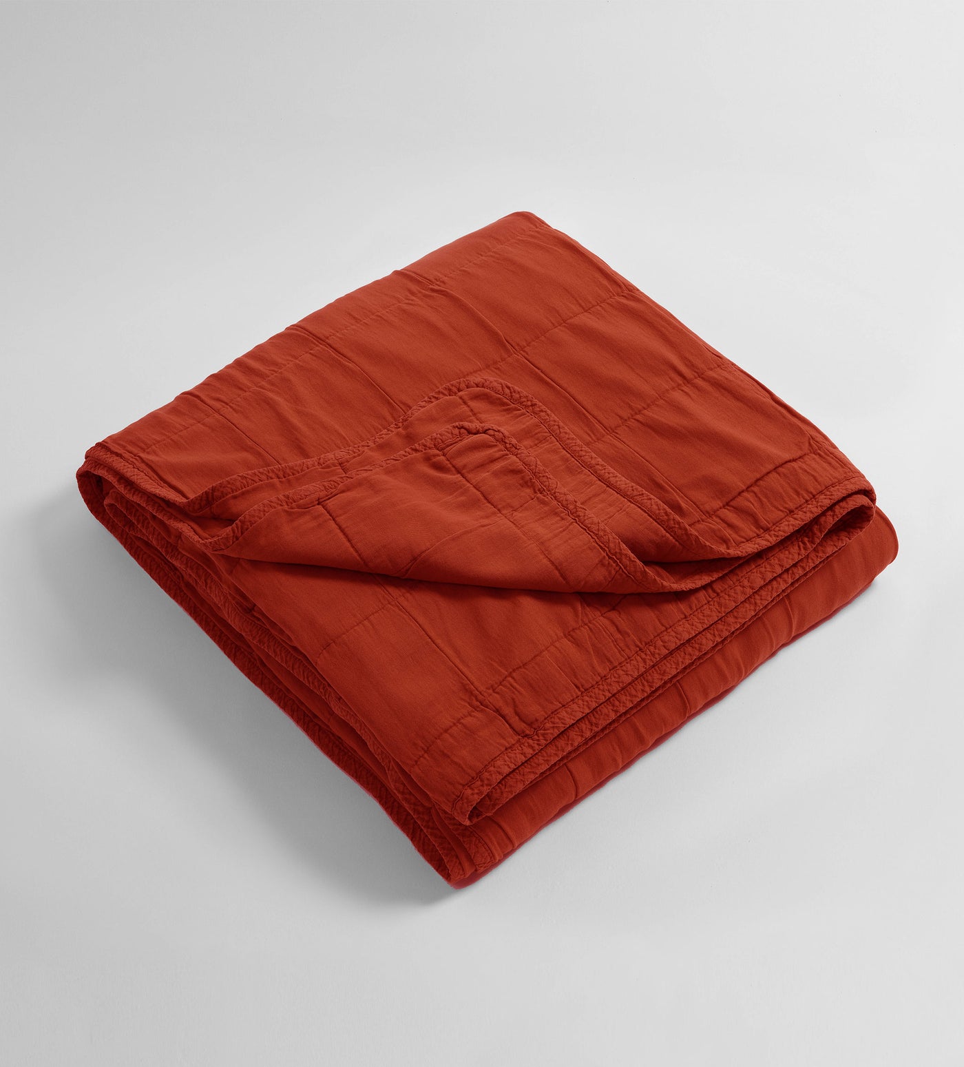 Paprika Finn 100% Cotton Quilted Throw