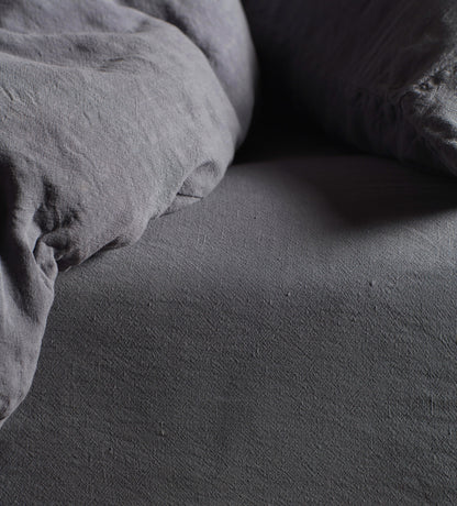 French Blue Super Hero Linen Blend Bed Linen