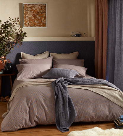 Georgie Gingham Brushed 100% Organic Cotton Pillowcase
