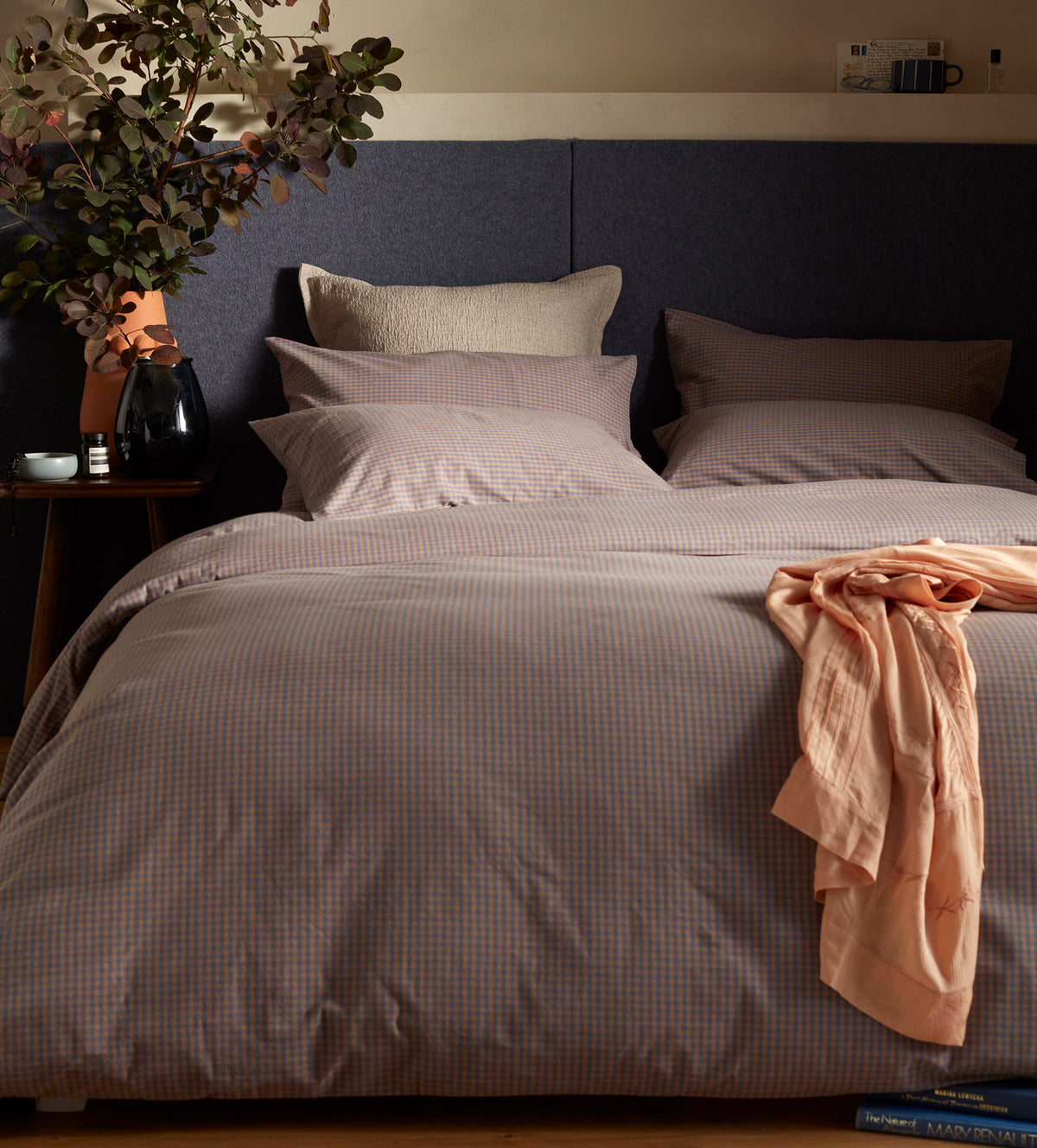 Georgie Gingham Brushed 100% Organic Cotton Duvet Cover