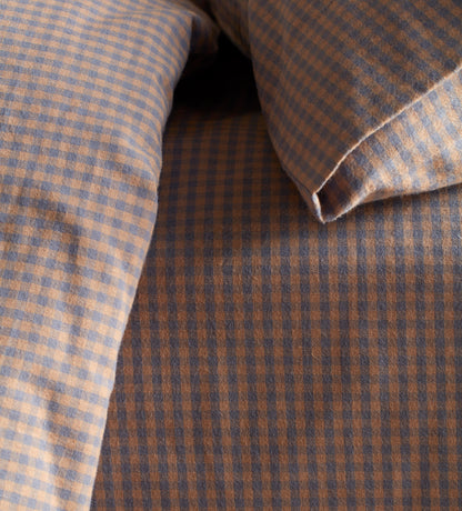 Georgie Gingham Brushed 100% Organic Cotton Pillowcase