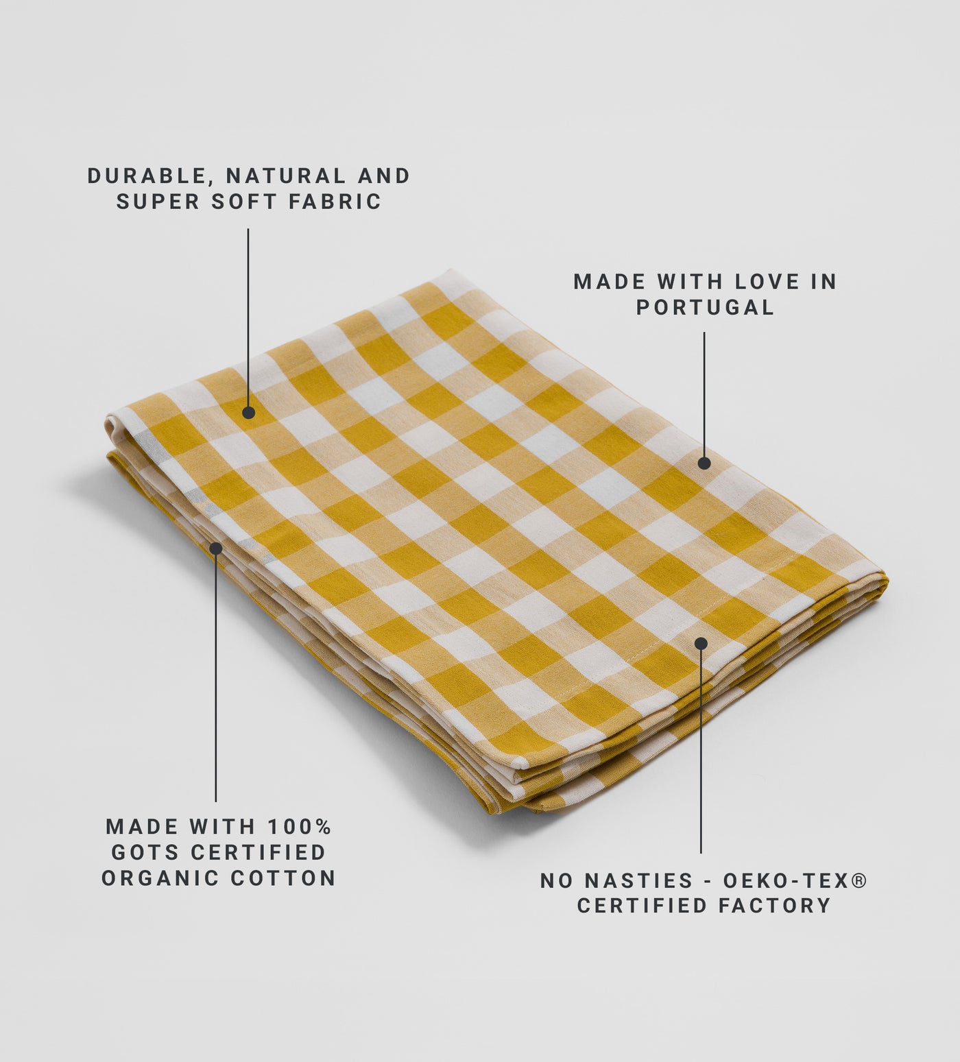 Saffron Heidi 100% Organic Cotton Table Runner