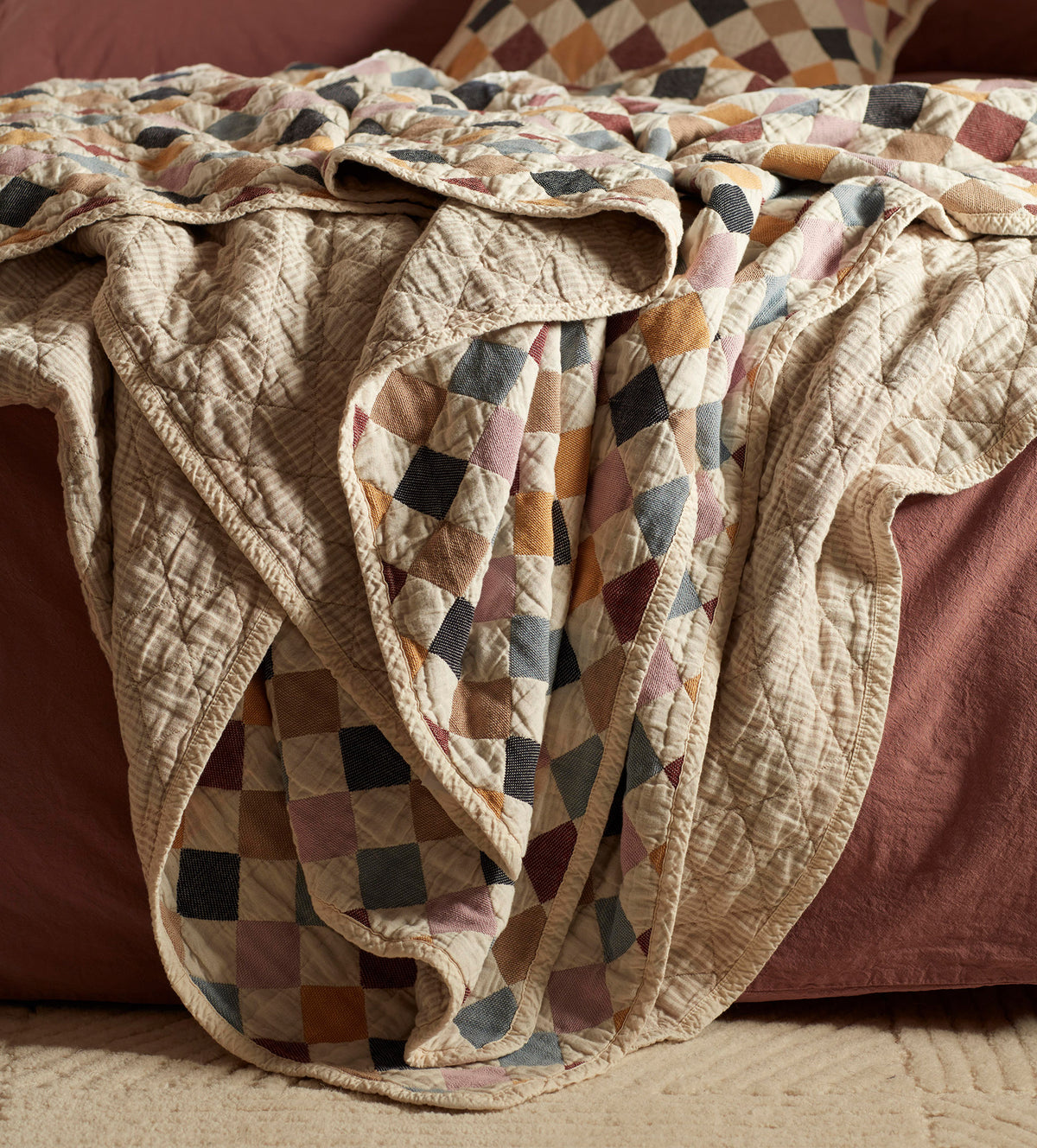Harley 100% Organic Cotton Quilted Throw