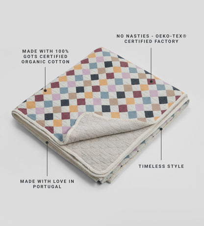 Harley 100% Organic Cotton Quilted Throw