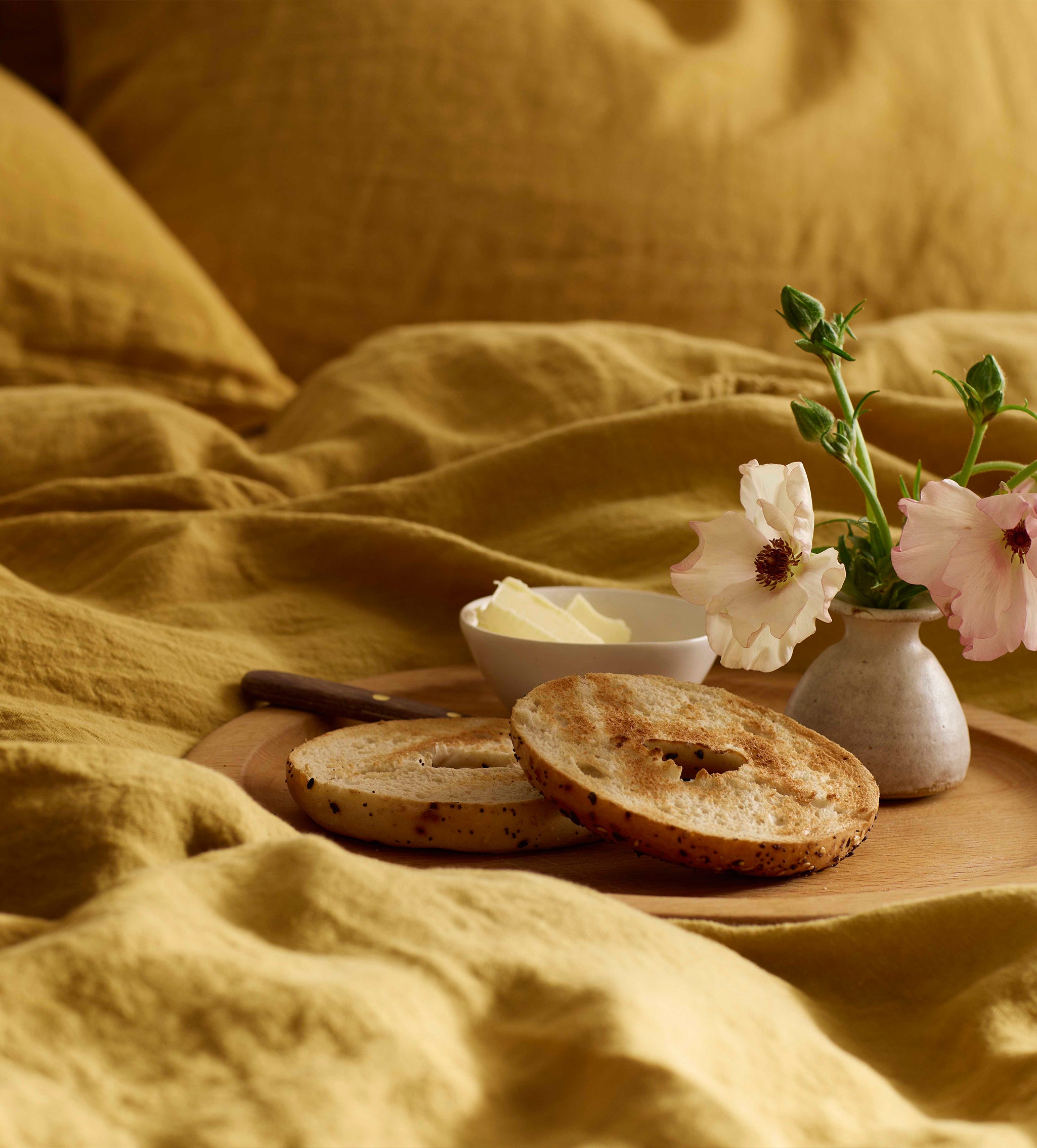Honey 100% Linen Bed Linen