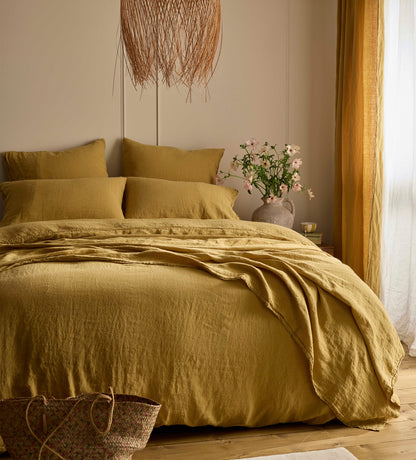 Honey 100% Linen Bed Linen