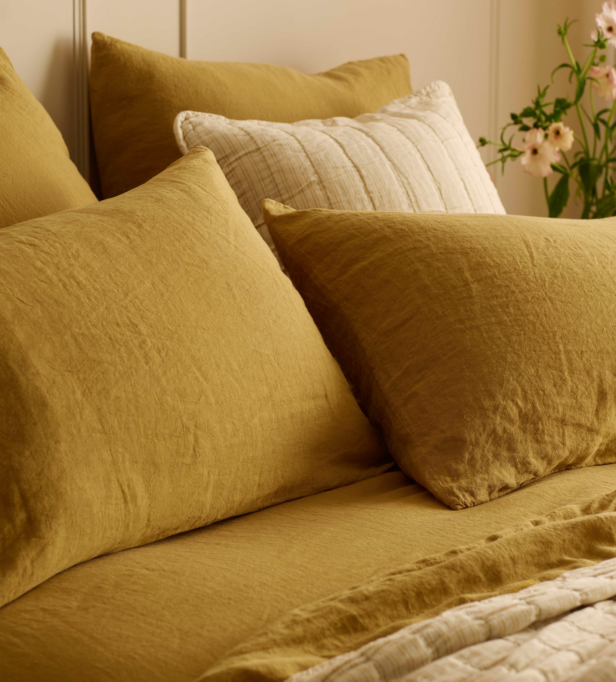 Honey 100% Linen Bed Linen