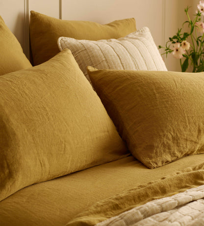 Honey 100% Linen Bed Linen